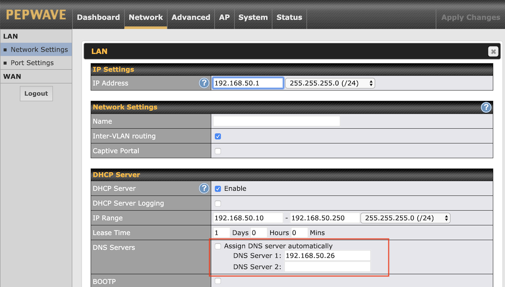 Pi-hole router setup